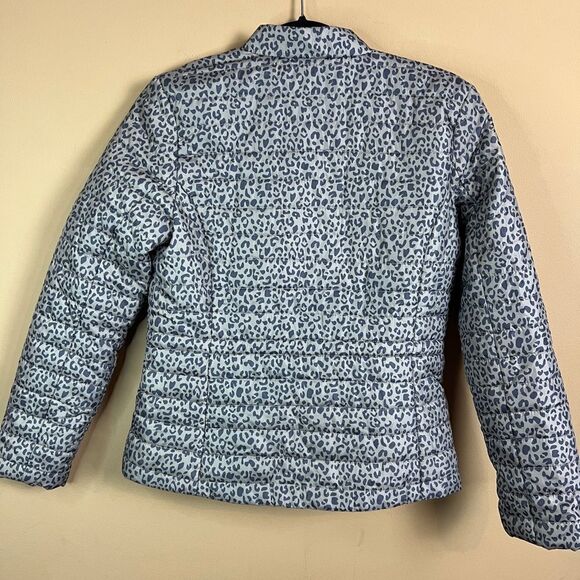 Unit Outerwear Women’s Size Small Gray Leopard Print Puffer Jacket - Picture 7 of 7